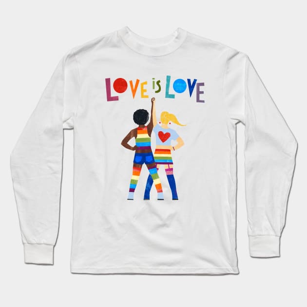 Love Is Love Is A Rainbow Long Sleeve T-Shirt by JCPhillipps